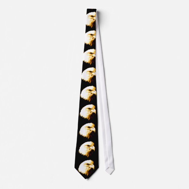 Bald Eagle Eye Necktie (Front)