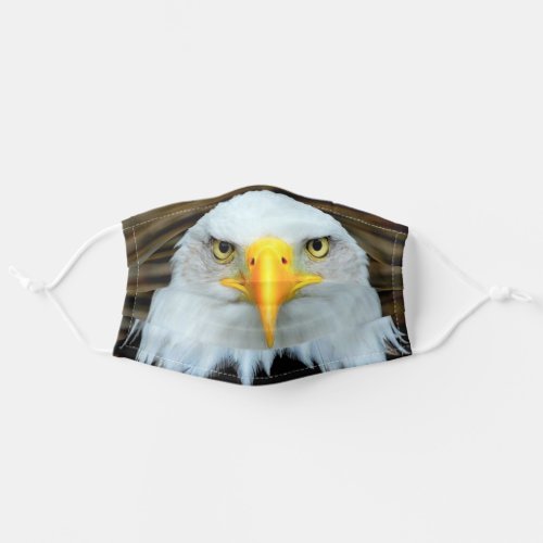 Bald Eagle Eyes _ Looking Adult Cloth Face Mask