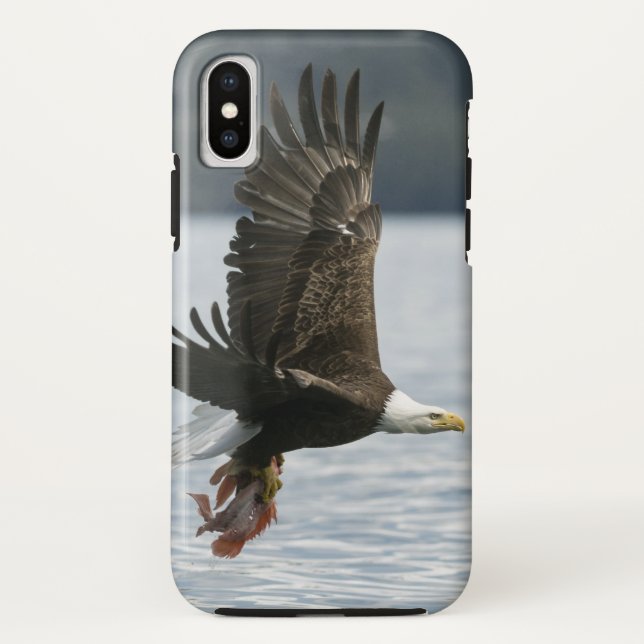 Bald Eagle Fish Retrieval Case-Mate iPhone Case (Back)