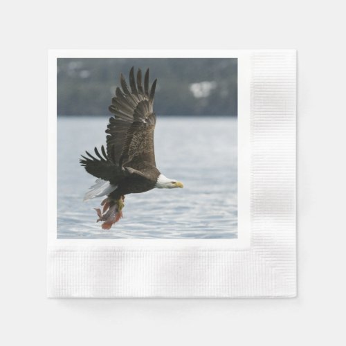 Bald Eagle Fish Retrieval Napkins