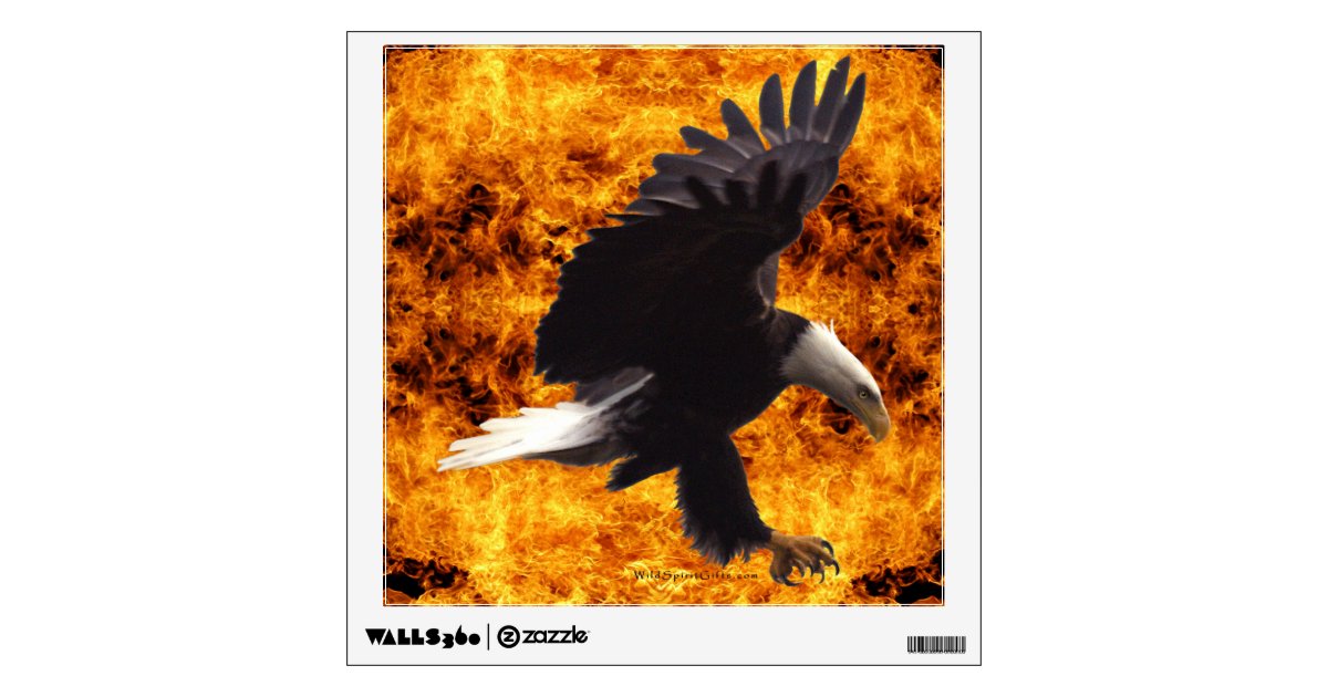 bald eagle flames