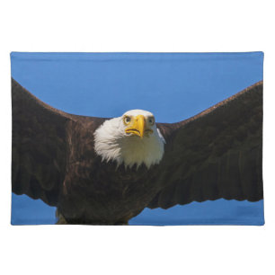 Bald Eagle Flyby Up Close Cloth Placemat
