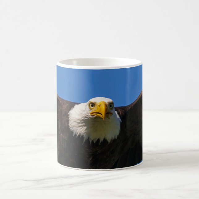 Bald Eagle Flyby Up Close Coffee Mug (Center)