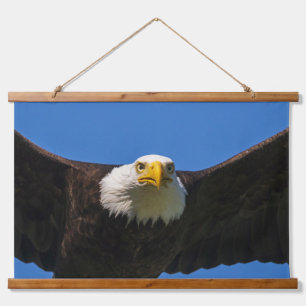 Bald Eagle Flyby Up Close Hanging Tapestry