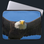 Bald Eagle Flyby Up Close Laptop Sleeve<br><div class="desc">Bald Eagle flyby up close</div>
