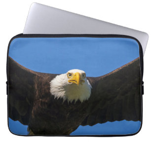 Bald Eagle Flyby Up Close Laptop Sleeve