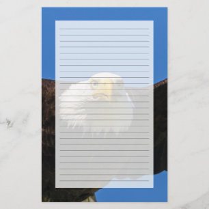 Bald Eagle Flyby Up Close Stationery