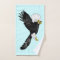 Bald Eagle Flying Blue Bath Towels - Custom Colors