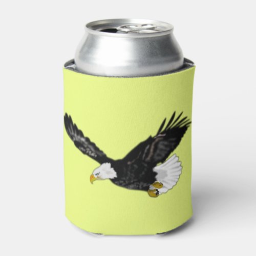 Bald Eagle Flying Can Cooler _ Your Colors