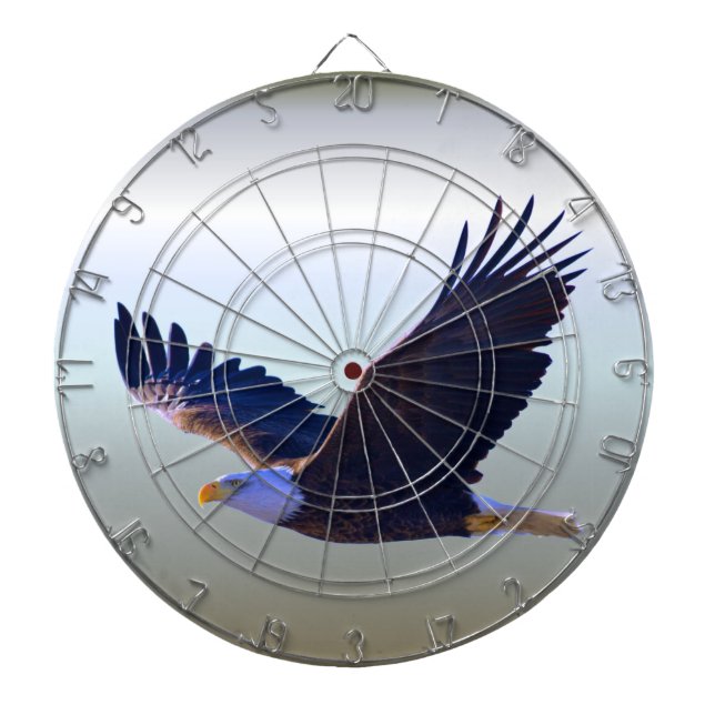 Bald Eagle Flying Dart Board (Front)
