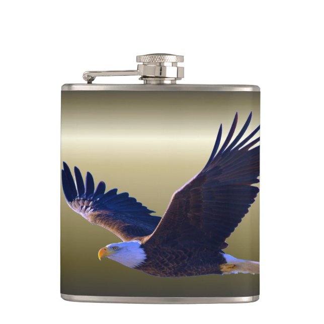 Bald Eagle Flying Flask (Front)