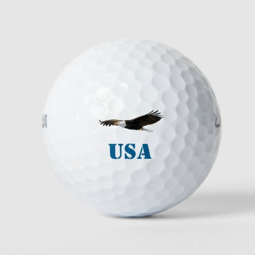 Bald Eagle _ Flying free and soaring _ USA Golf Balls