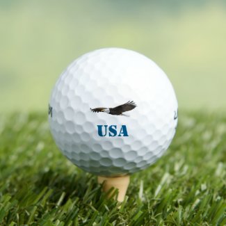 Bald Eagle - Flying free and soaring - USA Golf Balls