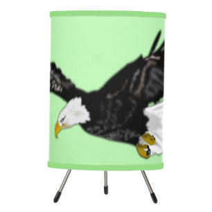 Bald Eagle Flying Green Lamp - Your Colors