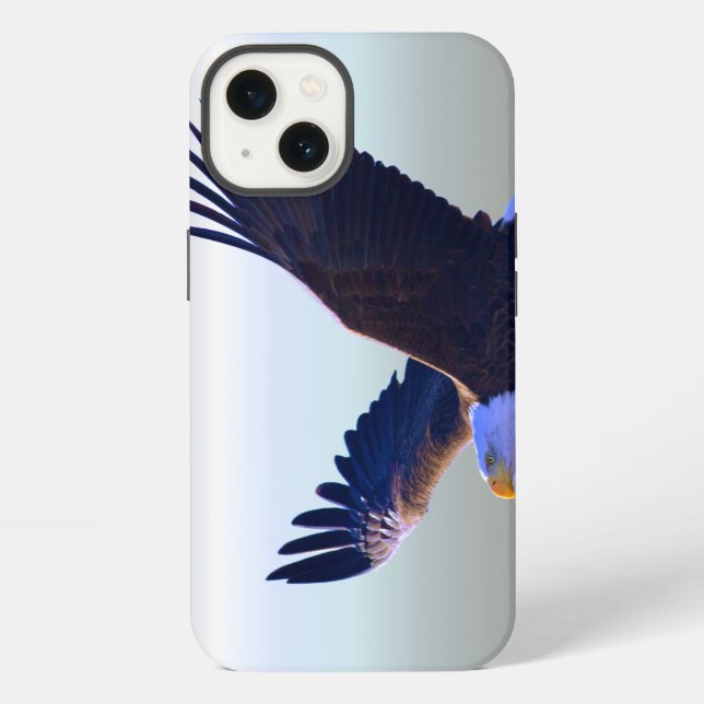 Bald Eagle Flying Iphone Case (Back)
