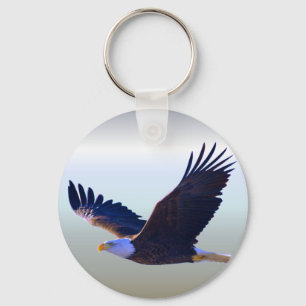 Bald Eagle Flying Keychain