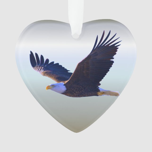 Bald Eagle Flying Ornament (Front)
