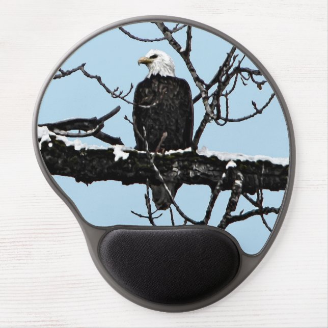 Bald Eagle Gel Mouse Pad (Front)