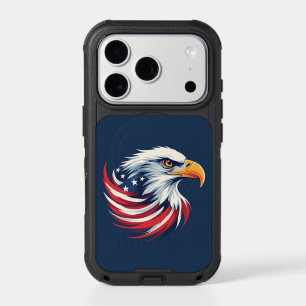 Bald Eagle Gift for Him – USA Patriotic Artwork iPhone 17 Pro Case