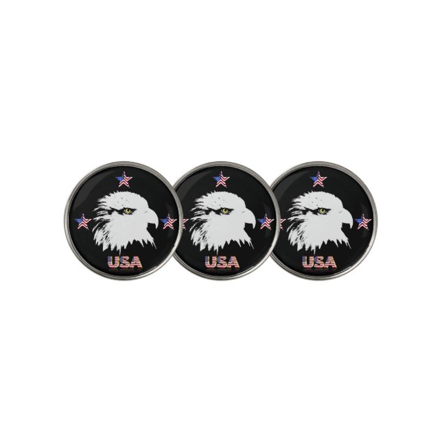 Bald eagle golf ball marker (3 Up)