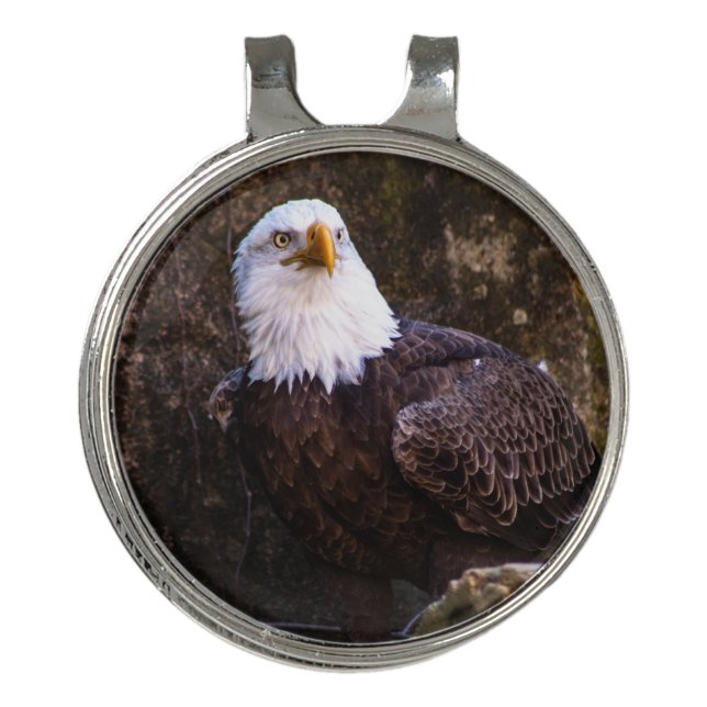 Bald Eagle Golf Hat Clip (Front)
