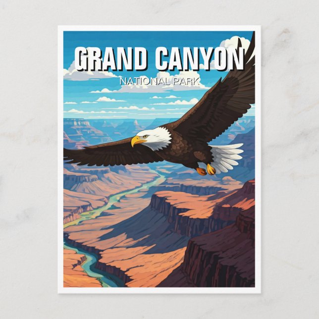 Bald Eagle Grand Canyon National Park Postcard (Front)