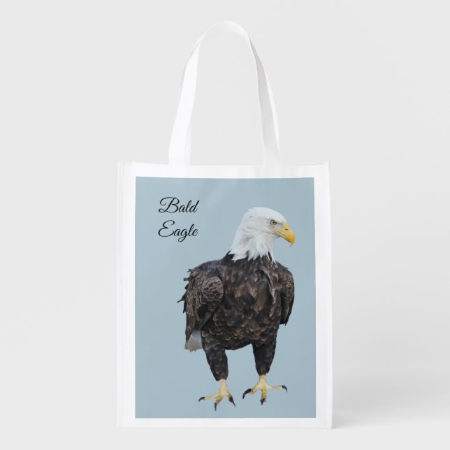 Bald Eagle Grocery Bag (Front)
