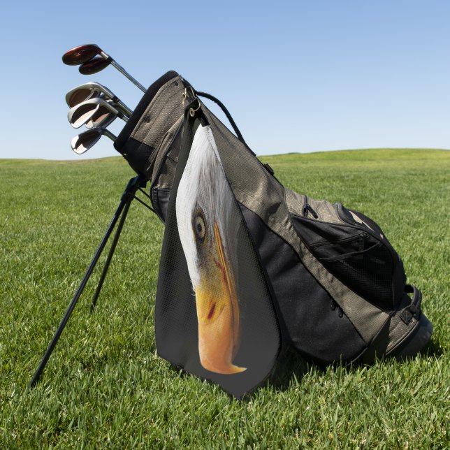 Bald Eagle gtcnm Golf Towel (Green)