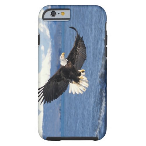 bald eagle Haliaeetus leuccocephalus in flight Tough iPhone 6 Case