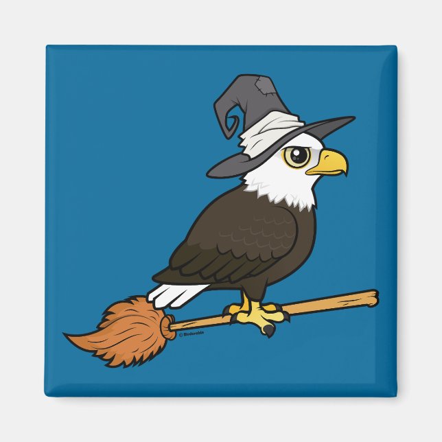 Bald Eagle Halloween Magnet (Front)