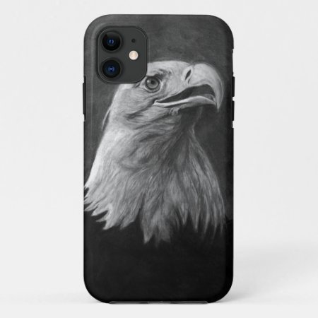 Bald Eagle, Hand Drawn Graphite Iphone 11 Case