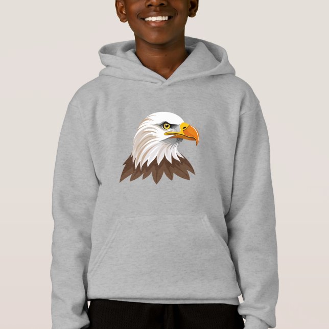 Bald eagle head hoodie (Front)