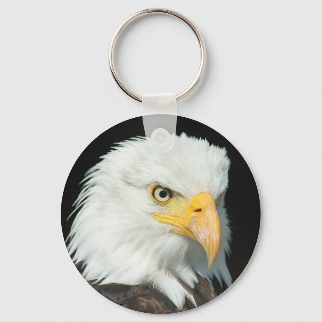 Bald Eagle head Keychain (Front)