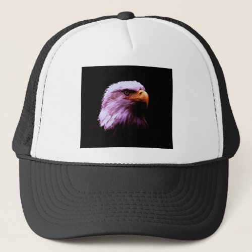Bald Eagle Head Trucker Hat