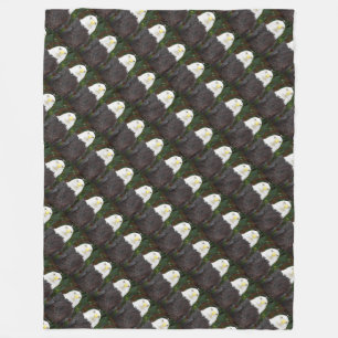 bald eagle honor troops USA American patriotic art Fleece Blanket
