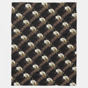 bald eagle honor troops USA American patriotic art Fleece Blanket