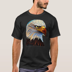 Bald Eagle imprint american bird animal graphic ar T-Shirt
