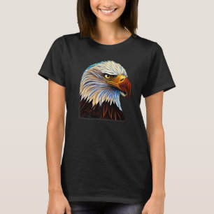 Bald Eagle imprint american bird animal graphic ar T-Shirt