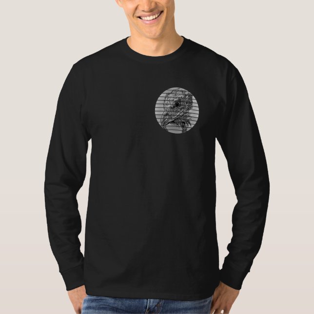Bald Eagle imprint american bird animal head motif T-Shirt (Front)