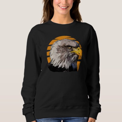 Bald Eagle Imprint North American Patriotic Bird R Sweatshirt