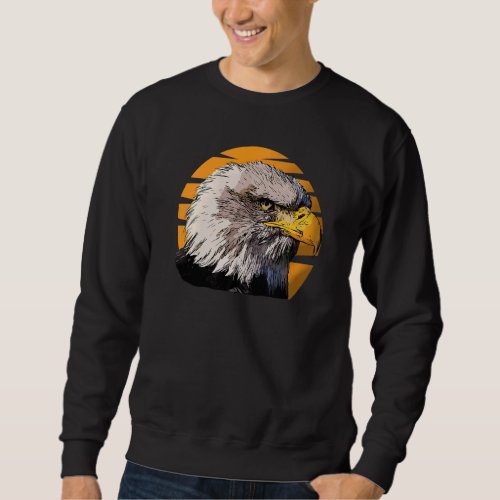 Bald Eagle Imprint North American Patriotic Bird R Sweatshirt