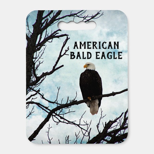 Bald Eagle in a Tree Seat Cushion (Front Vertical)