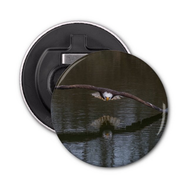 Bald Eagle in Flight Bottle Opener (Front)