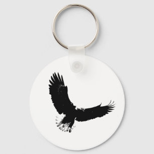 Bald Eagle in Flight Keychain