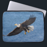 Bald eagle in flight laptop sleeve<br><div class="desc">Bald eagle,  Homer,  Southcentral Alaska</div>