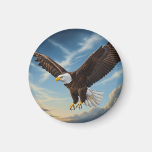 Bald Eagle in Flight Magnet