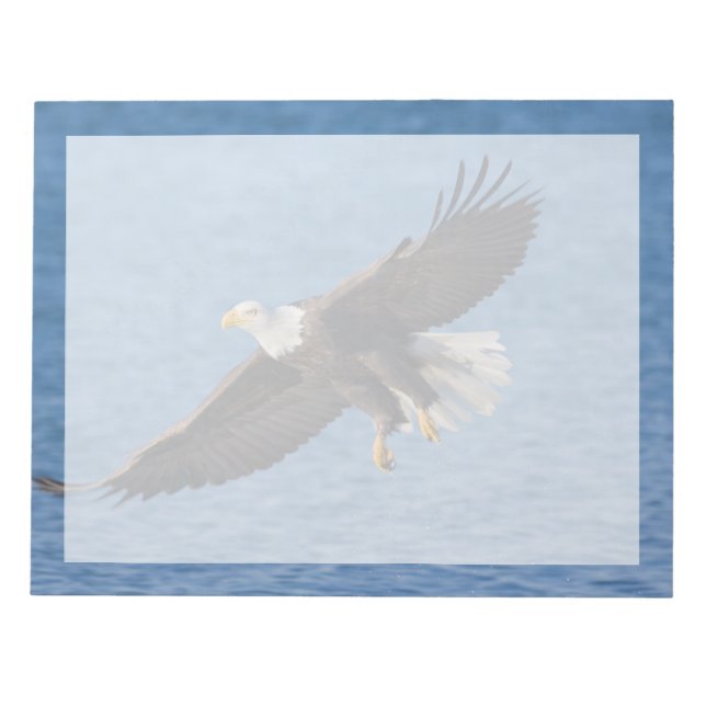 Bald eagle in flight notepad (Front)