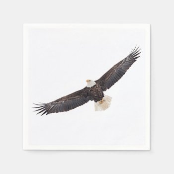 Bald Eagle In Flight Paper Napkins by debscreative at Zazzle