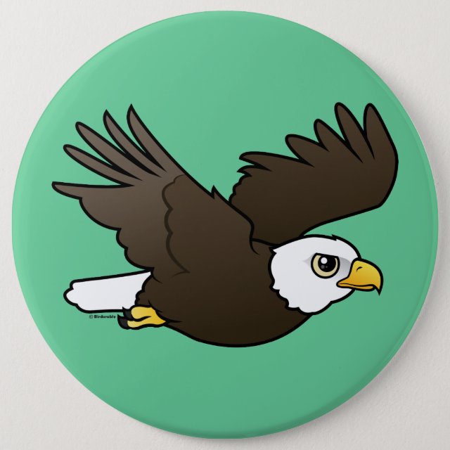 green cartoon eagle head