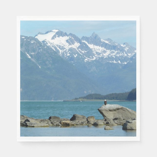 Bald Eagle in Skagway Alaska Napkins (Front)